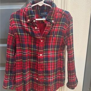 Polo by Ralph Lauren Kids Red and Blue Plaid Shirt